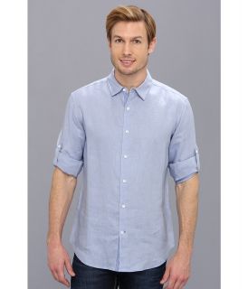 Elie Tahari Steve Linen Shirt J31E0504 Mens Long Sleeve Button Up (Multi)