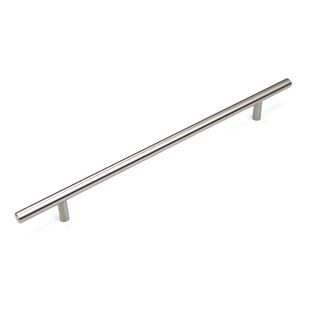 Stainless Steel 14 inch Cabinet Bar Pull Handles (case Of 25) (100 percent stainless steelFinish Brushed nickelOverall length 14 inches (350mm)Hole to hole spacing 10 inches (256mm)Projection 1.6 inchesDiameter 0.5 inchModel 12SL0014S)