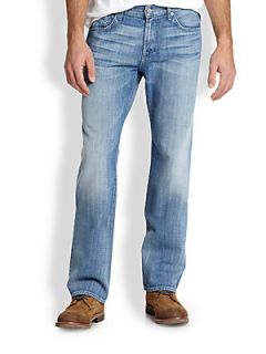 7 For All Mankind Austyn Relaxed Straight Leg Jeans   Blue