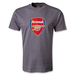 hidden Arsenal Crest T Shirt (Dark Gray)