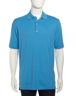 Liquid Polo Shirt, Sea Blue