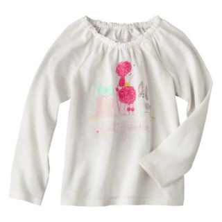 Cherokee Infant Toddler Girls Tee Shirt   Cream 3T