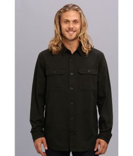 DC Farther Woven Top Mens Long Sleeve Button Up (Black)