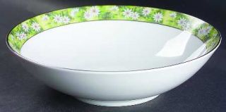 Mikasa Marianne 9 Round Vegetable Bowl, Fine China Dinnerware   White Flowers,