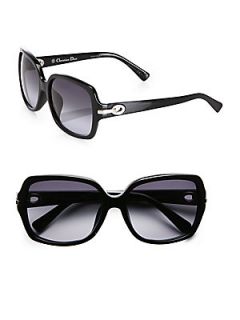 Miss Dior Oversized Square Sunglasses   Black