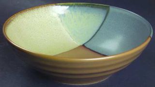 Sango Gold Dust Green Soup/Cereal Bowl, Fine China Dinnerware   Green, Beige, Br