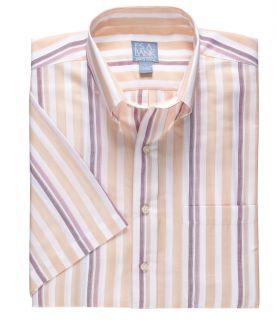 Stays Cool Buttondown Short Sleeve Textured Pattern Sportshirt JoS. A. Bank