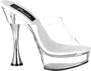 Womens Pleaser Sweet 401   Clear/Clear Dress Shoes