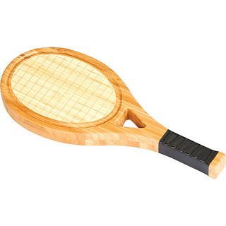 Tennis Racquet Shape Cheese Board Wood   Picnic Plus Outdoor Accesso