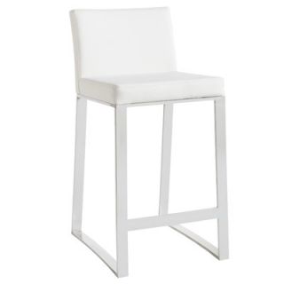 Sunpan Modern Architect Barstool 628 Seat Height 26, Color White