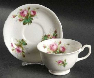 Hammersley GrandmotherS Rose Footed Cup & Saucer Set, Fine China Dinnerware   P
