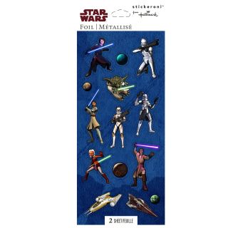 Star Wars The Clone Wars Holographic Sticker Sheets
