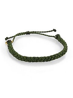 Pura Vida Braided Bracelet   Green
