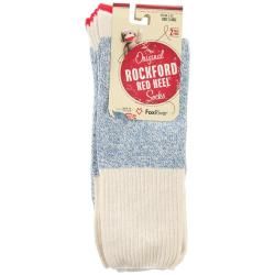 Red Heel Monkey Socks 2pr/pkg  Size Large Blue