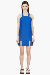 Jacquemus Cobalt Blue Cut_out Apron Dress