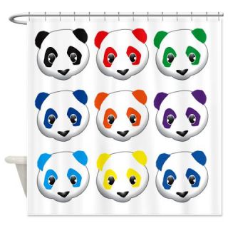  multi panda.png Shower Curtain  Use code FREECART at Checkout