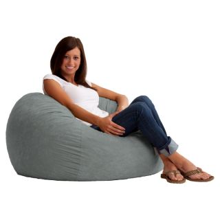 Original FUF Chair 3 ft. Comfort Suede Bean Bag Lounger Black Onyx   0030178