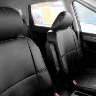 Fh Group Custom Fit Black Leatherette 2005 2013 Honda Cr v Seat Covers (front Set)