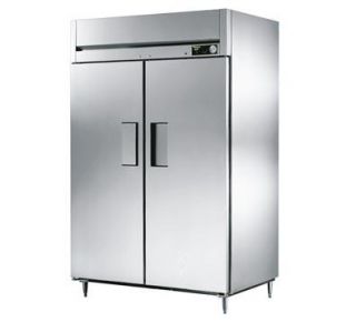 True 53 Reach In Heated Cabinet   2 Solid Doors, Stainless/Aluminum