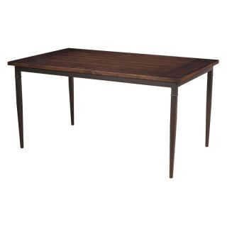 Hillsdale Cameron Rectangle Wood and Metal Dining Table Multicolor   HL3209 1