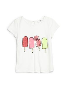 MILLY MINIS Girls Popsicle Tee   White