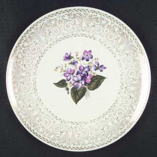 Cunningham & Pickett Springviolet Dinner Plate, Fine China Dinnerware   Violet C