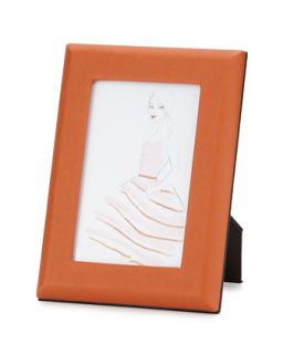 Small Saffiano Photo Frame, Orange