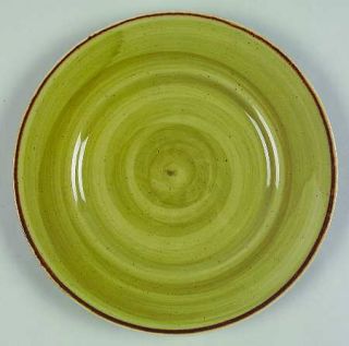 Thomson  Salad Plate, Fine China Dinnerware   Green/Brown Swirl Background