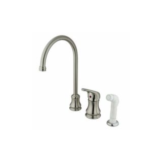 Elements of Design ES818SN Daytona One Handle Kitchen Faucet With Spray