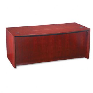 Mayline Corsica Series Bow Front Desk Top & Modesty