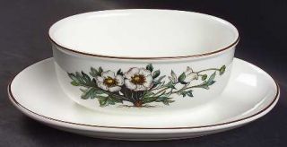 Villeroy & Boch Botanica Gravy Boat with Attached Underplate, Fine China Dinnerw