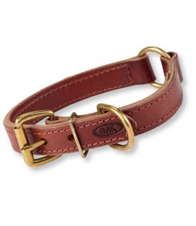 Boyt High Prairie Leather Dog Collar With Safety Ring