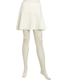Lucy A Line Mini Skirt, Off White
