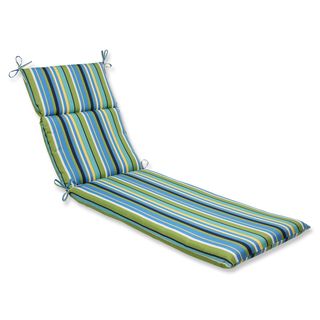 Pillow Perfect Outdoor Topanga Stripe Lagoon Chaise Lounge Cushion (Blue/green/yellowClosure Sewn seam closureUV Protection Yes Weather Resistant Yes Care instructions Spot clean or hand wash Dimensions (Seat Portion) 44 inches long x 21 inches wide 