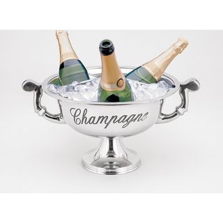 Horizon Silvertone Champagne Bucket With Handles