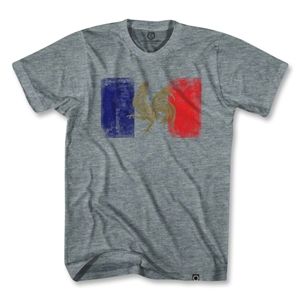 Objectivo France Flag Vintage T Shirt (Gray)