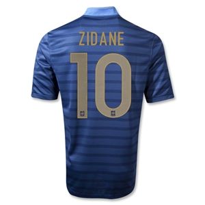 Nike France 12/14 ZIDANE Authentic Home Soccer Jersey