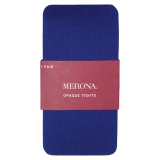 Merona Womens Opaque Rib Tight   Anthens Blue XL/XXL
