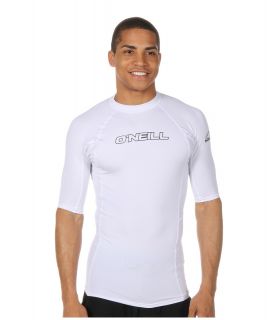 ONeill Basic Skins S/S Crew Mens Swimwear (White)