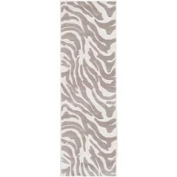 B. Smith Hand tufted Zebra Animal Print Ihypallop Wool Rug (26 X 8)