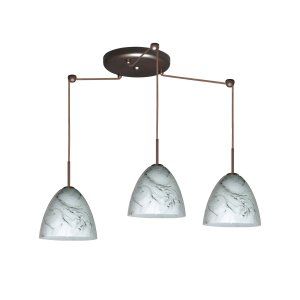 Besa Lighting BEL 3JC 4470MG BR Vila Pendant