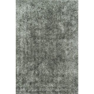 Hand tufted Caldera Steel Shag Area Rug (79 X 99)