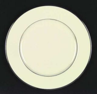 Gorham Gorham Platinum (Rim) Dinner Plate, Fine China Dinnerware   Cream, Rim, P