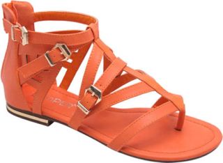 Womens L & C Hope 01   Orange Thong Sandals
