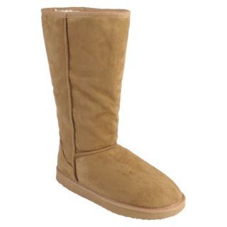 Womens Journee Collection Ladies 12 Inch Faux Suede Boot   Camel (9)