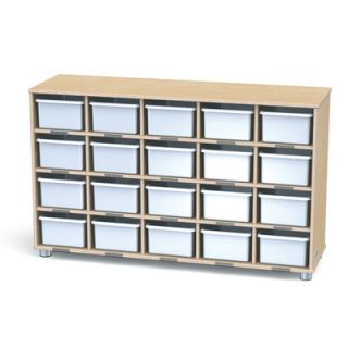 Jonti Craft TrueModern Twenty Cubbie Shelf With Cubbie Trays 17160JC / 1716JC