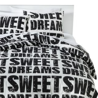 Sweet Dreams Comforter Set Black & White (Full/Queen)