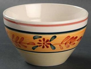 Gibson Designs Tuscan Petals Soup/Cereal Bowl, Fine China Dinnerware   Red Flowe