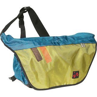 Drift Messenger Bag   Large   Blue/Lime