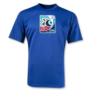 FIFA U 20 World Cup Turkey 2013 Poly Wicking Emblem T Shirt (Royal)